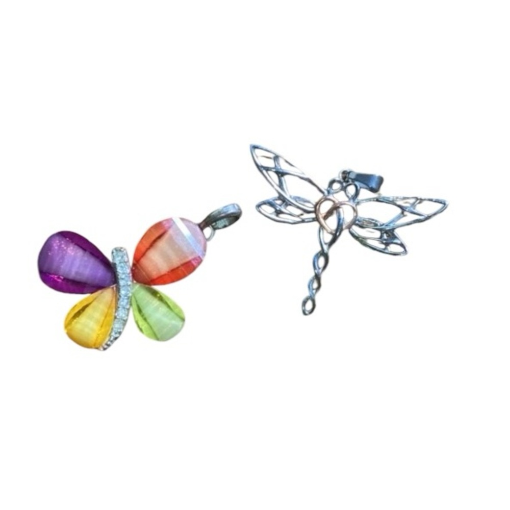 2 Dragonfly pendants